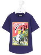 Dsquared2 Kids Surf Squad Print T-shirt, Boy's, Size: 6 Yrs, Blue