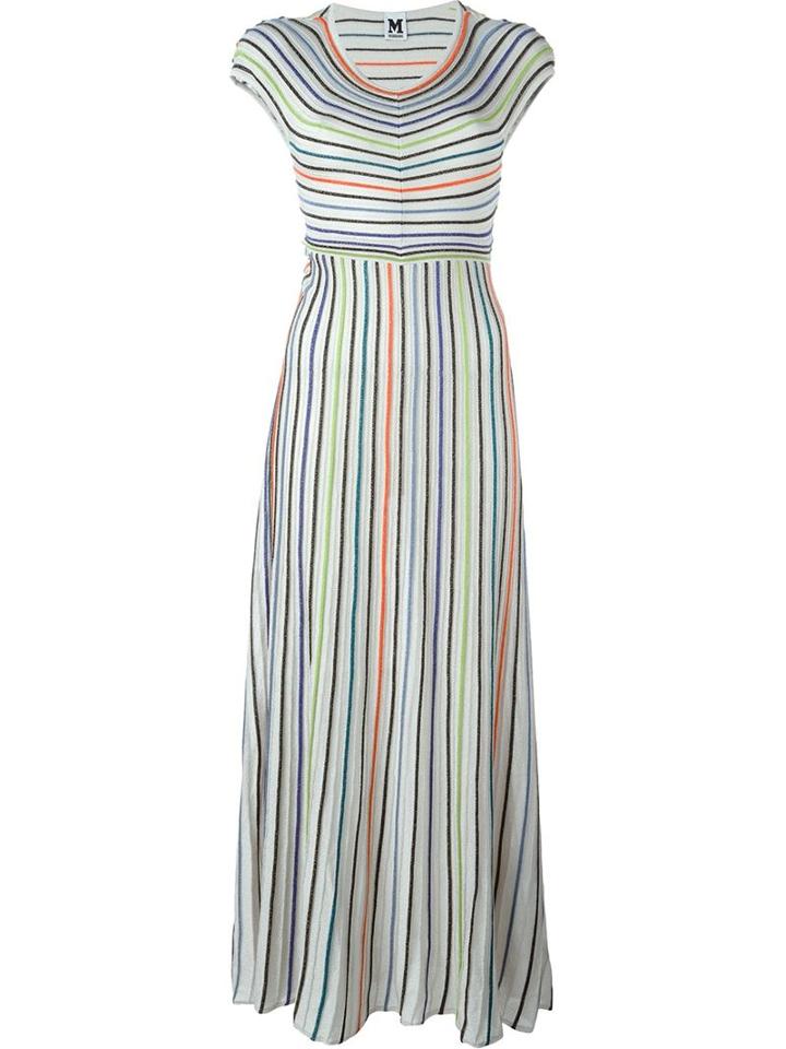 M Missoni Striped Knit Maxi Dress