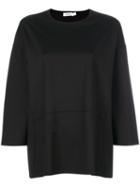 Jil Sander - Oversized Top - Women - Cotton/spandex/elastane - L, Black, Cotton/spandex/elastane