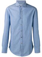 Brunello Cucinelli Classic Shirt, Men's, Size: Large, Blue, Cotton