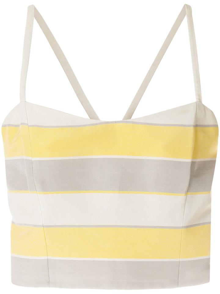 Giorgio Armani Vintage Cropped Striped Top - Multicolour