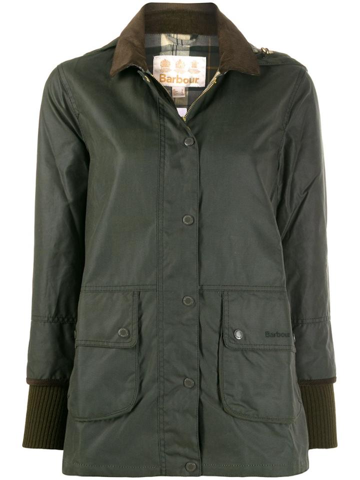 Barbour Single Breasted Wax Jacket - Green