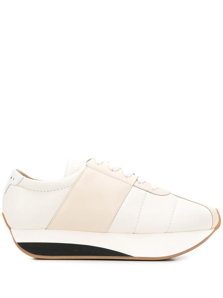 Marni Big Foot Low-top Sneakers - Neutrals