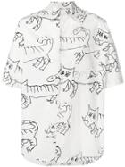 Marni Printed Short-sleeved Shirt - White