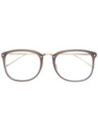 Linda Farrow Oversized Glasses, Grey, Acetate/titanium