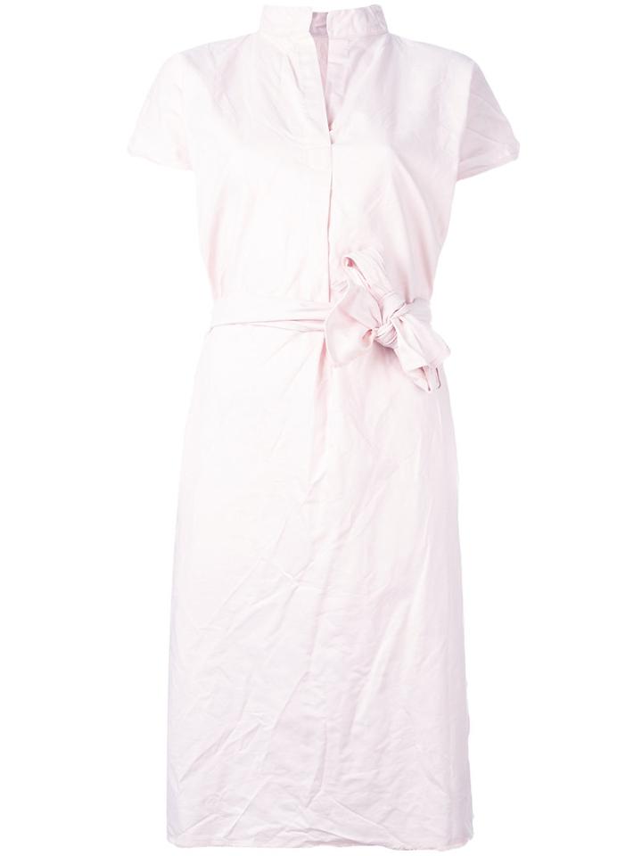 Daniela Gregis Wrap Shirt Dress, Women's, Size: 2, Pink/purple, Cotton