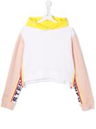 Stella Mccartney Kids Teen Logo Band Hoodie - White