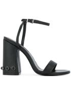 Senso Yella Block Heeled Sandals - Black