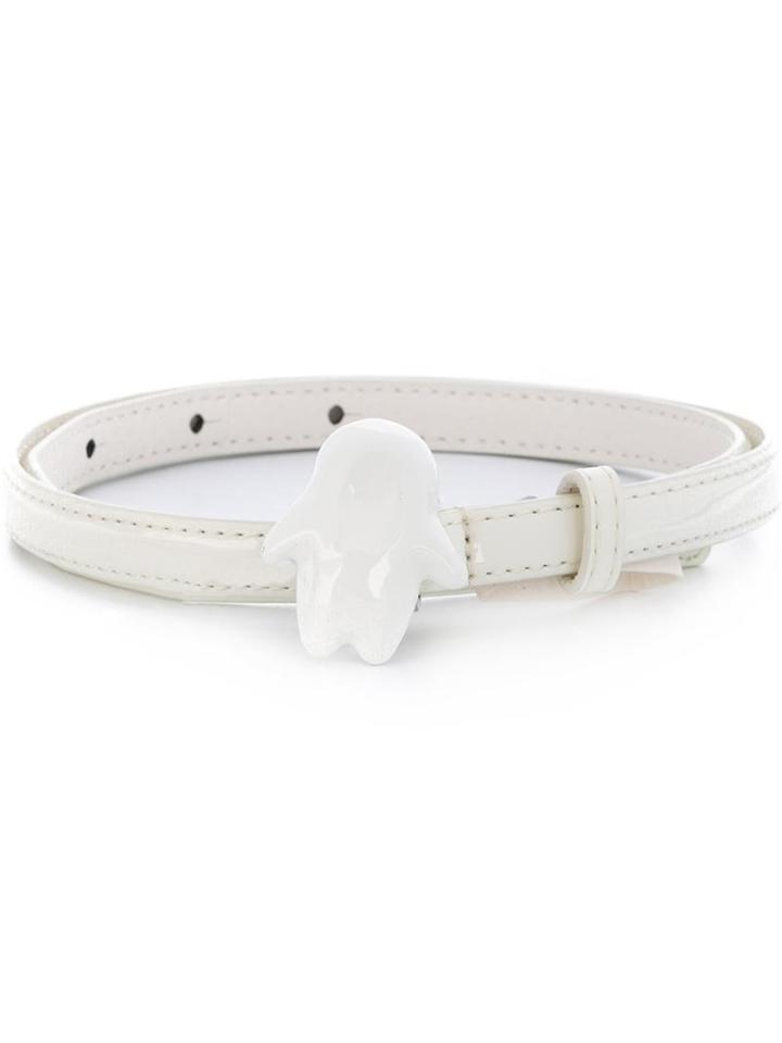Thin Belt, Women's, White, Leather, Tsumori Chisato