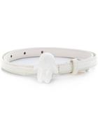 Thin Belt, Women's, White, Leather, Tsumori Chisato