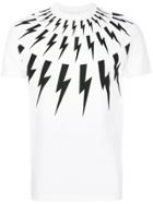 Neil Barrett Lightning Bolt T-shirt - White