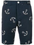 Thom Browne Bicolor Anchor Chino Short - Blue