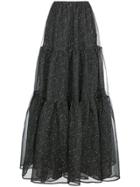 Mes Demoiselles Printed Full Skirt - Red