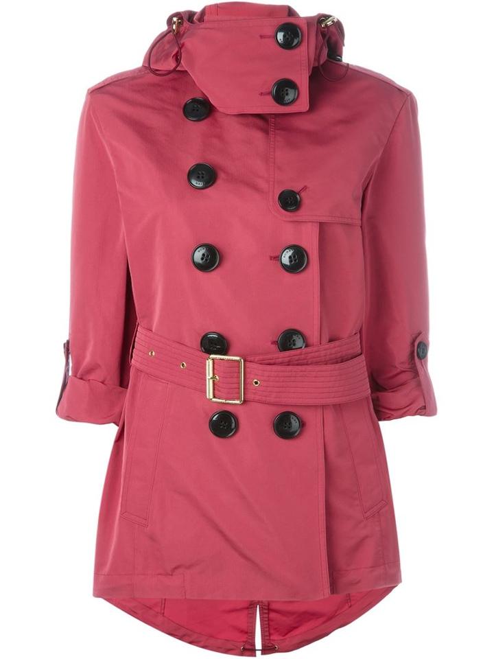 Burberry Brit Double-breasted Short Raincoat
