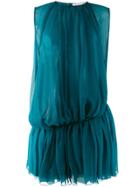 Gianluca Capannolo Gathered Pleat Dress - Green