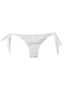 Amir Slama Ruffled Trim Bikini Bottom - White