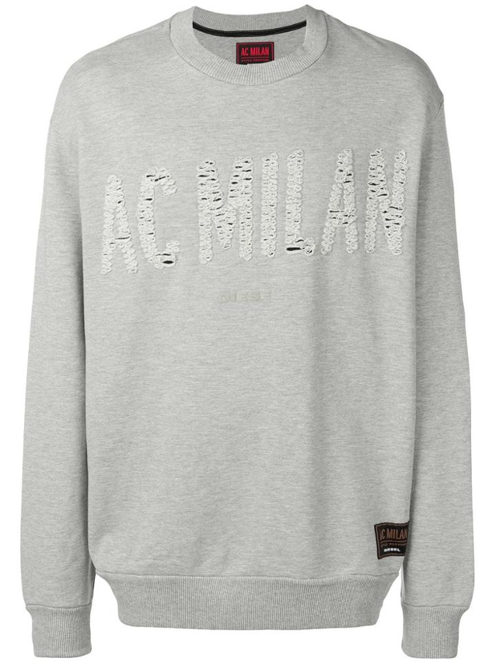 Diesel Diesel X Ac Milan Style Partner Sweatshirt - Grey