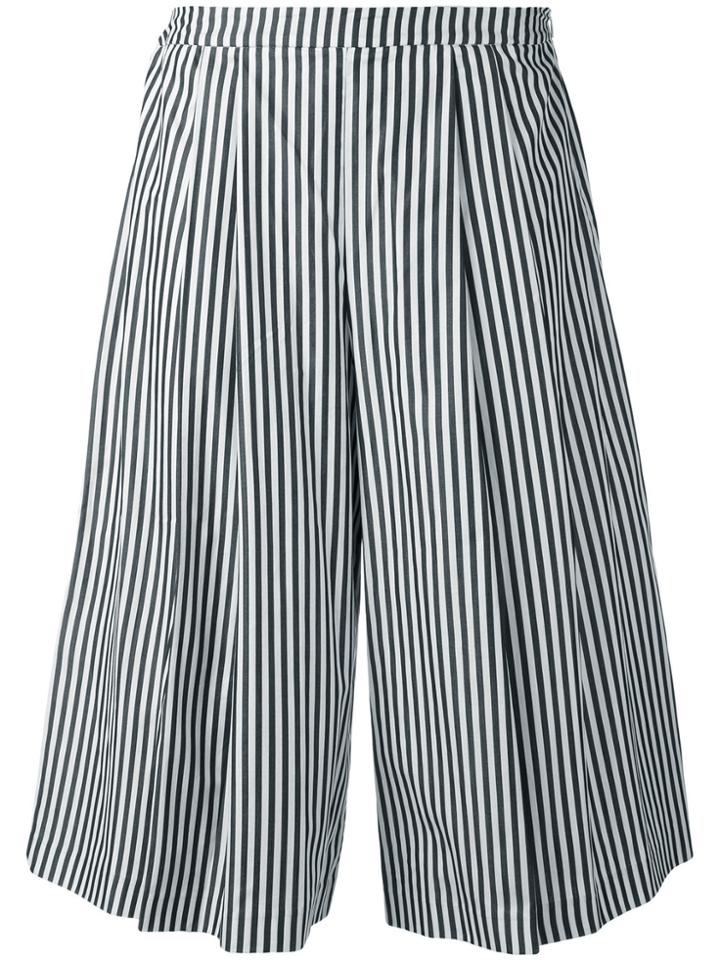 Federica Tosi Striped Culottes - Black