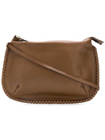 Marni Vintage Scalloped Edge Shoulder Bag - Brown