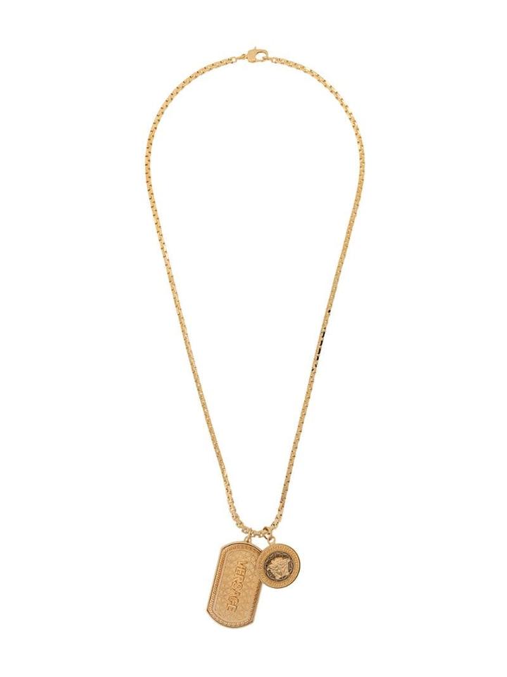 Versace Multi-pendant Chain Necklace - Gold