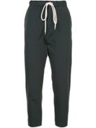Bassike Drawstring Slim-fit Trousers - Blue