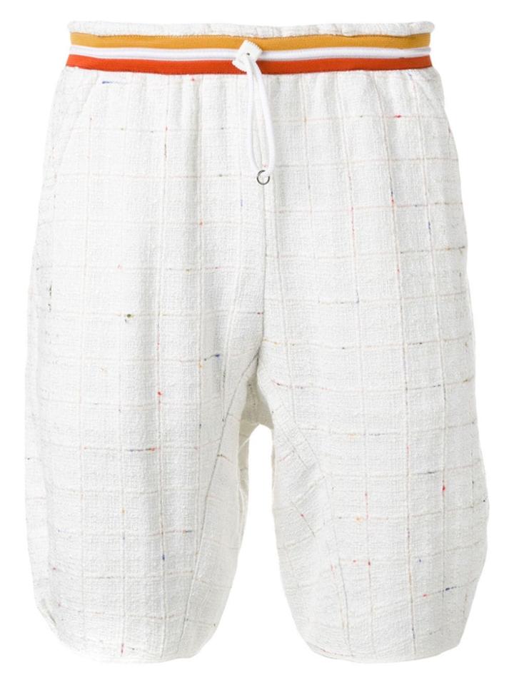 Corelate Colour Print Embroidered Shorts - White