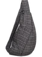 Eastpak Grey 'sleek Sling' Crossbody Logo Embellished Bag