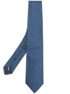 Giorgio Armani Geometric Pattern Tie - Blue