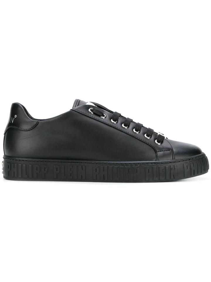 Philipp Plein Embossed Logo Sneakers - Black