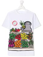 Stella Mccartney Kids Teen Pick Your Fruit T-shirt - White