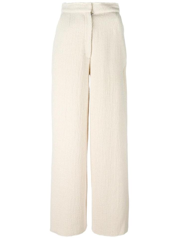 Charlie May 'johanna' Trousers, Women's, Size: 8, Nude/neutrals, Cotton/virgin Wool/alpaca