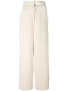 Charlie May 'johanna' Trousers, Women's, Size: 8, Nude/neutrals, Cotton/virgin Wool/alpaca