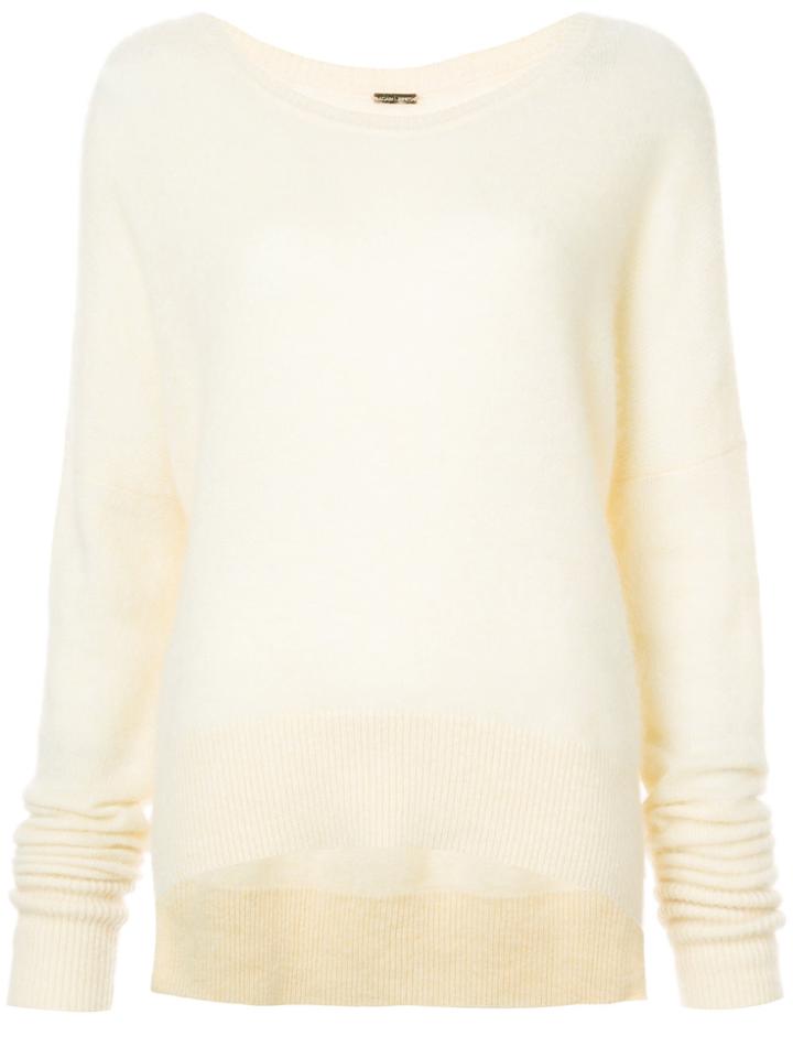 Adam Lippes High Low Hem Jumper - Yellow & Orange
