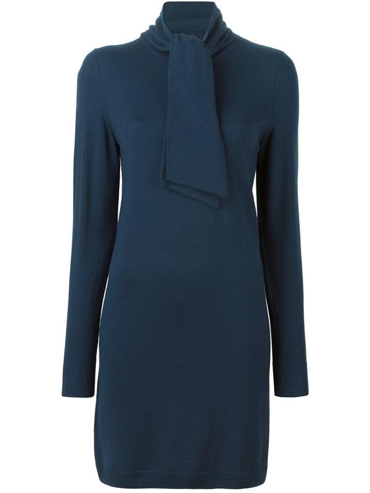 Vanessa Seward 'chamade' Dress, Women's, Size: 36, Blue, Merino