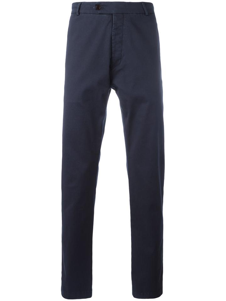 Al Duca D'aosta 1902 Regular Fit Trousers, Men's, Size: 52, Blue, Cotton/spandex/elastane