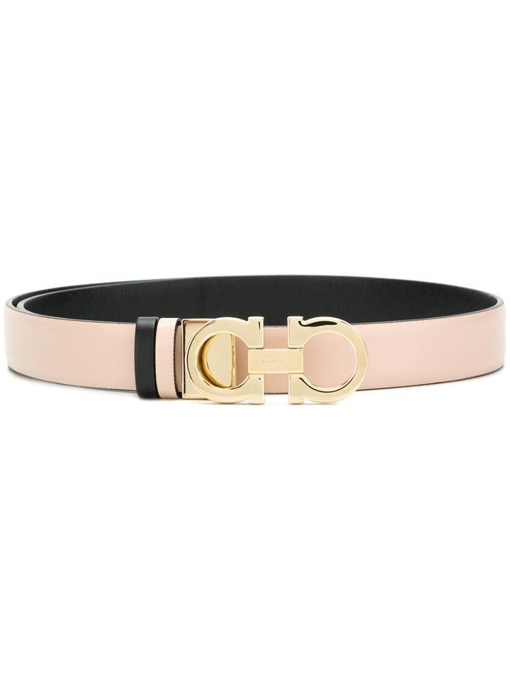 Salvatore Ferragamo Buckle Belt - Nude & Neutrals