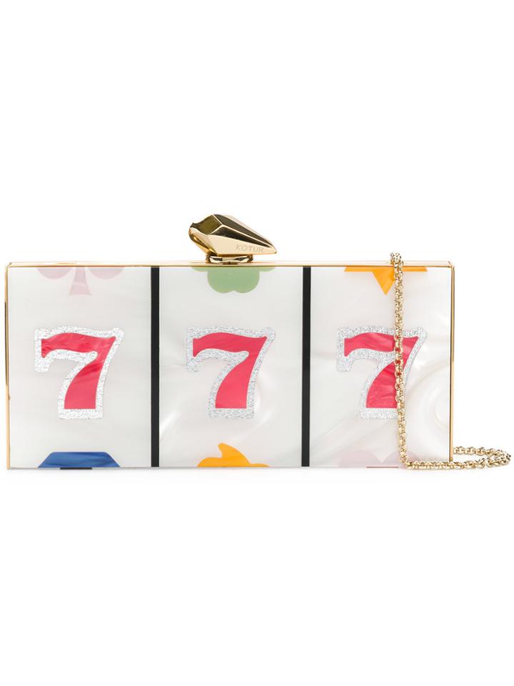 Kotur Slot Machine Clutch Bag - White