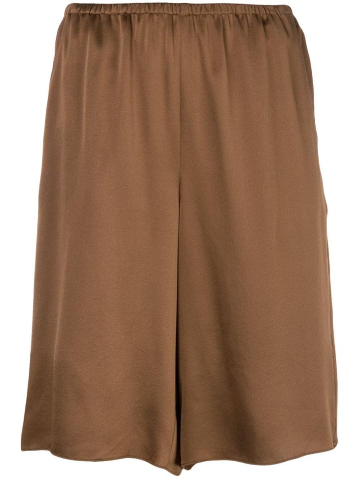 Vince Wide Leg Shorts - Brown
