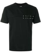 Les Hommes Lace-up T-shirt - Black