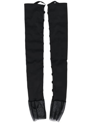 Murmur Belted Gloves - Black