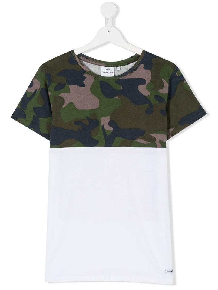 Les (art)ists Kids Kanye Camouflage Print T-shirt - White