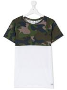 Les (art)ists Kids Kanye Camouflage Print T-shirt - White