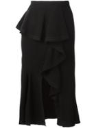 Givenchy Ruffled Asymmetric Skirt - Black