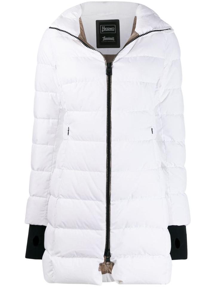 Herno Mid-length Puffer Jacket - White