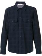 Closed Checked Chest Pocket Shirt - Blue