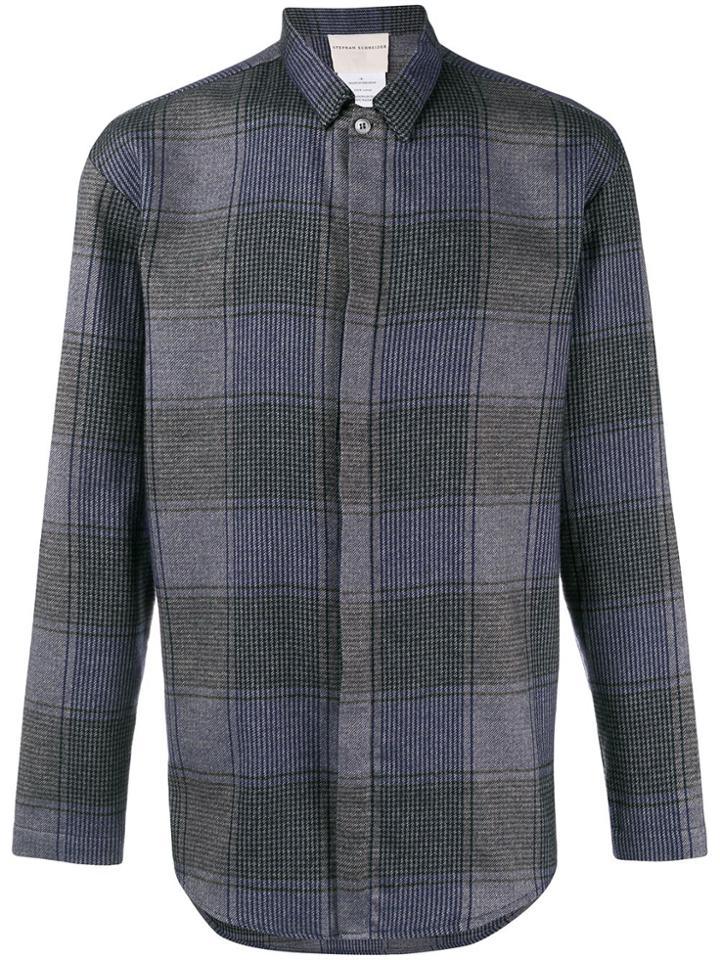 Stephan Schneider Oversized Check Shirt - Blue