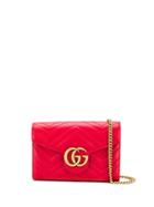 Gucci Logo Shoulder Bag - Red