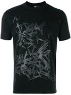 Y-3 Abstract Print T-shirt, Men's, Size: Xs, Black, Organic Cotton