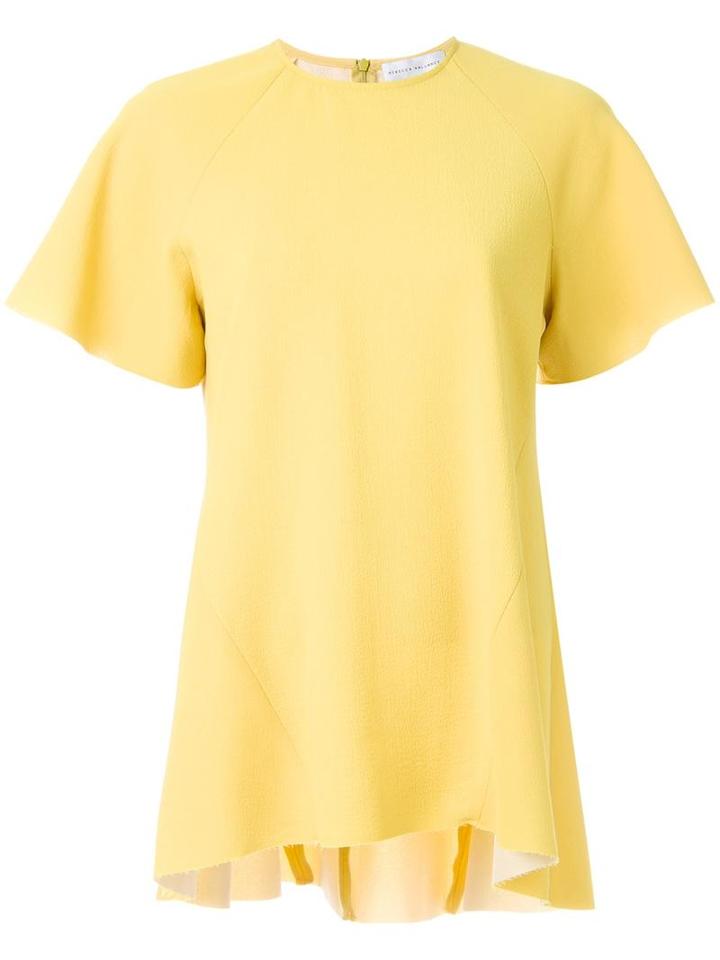 Rebecca Vallance 'breakers' Oversized T-shirt, Women's, Size: 12, Yellow/orange, Polyurethane