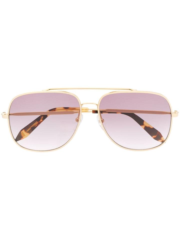 Victoria Beckham Aviator Sunglasses - Gold